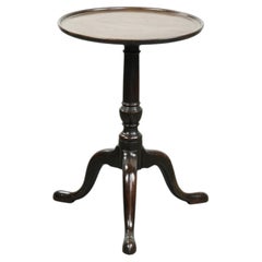Charming antique English round side/wine table from the 19th century