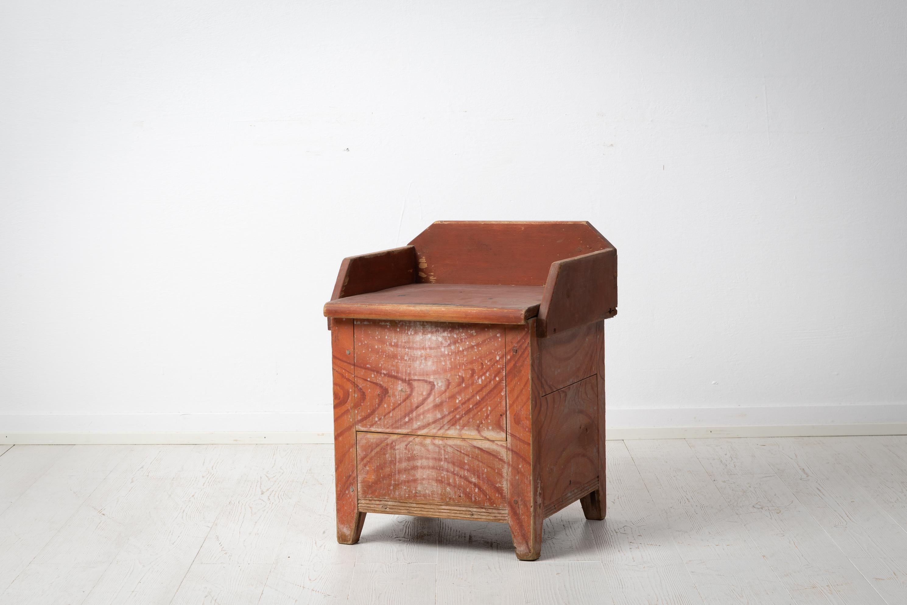 Encantadora Silla Infantil Sueca Antigua de Arte Popular siglo XIX en venta