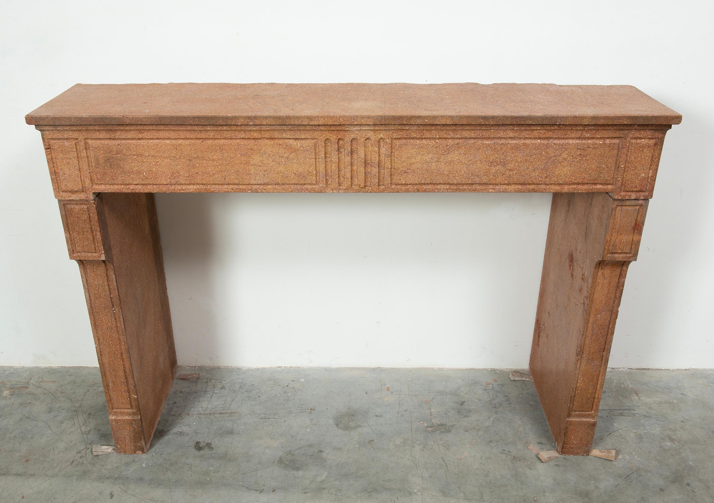 French Charming Antique Louis XVI-style Fireplace Mantel For Sale