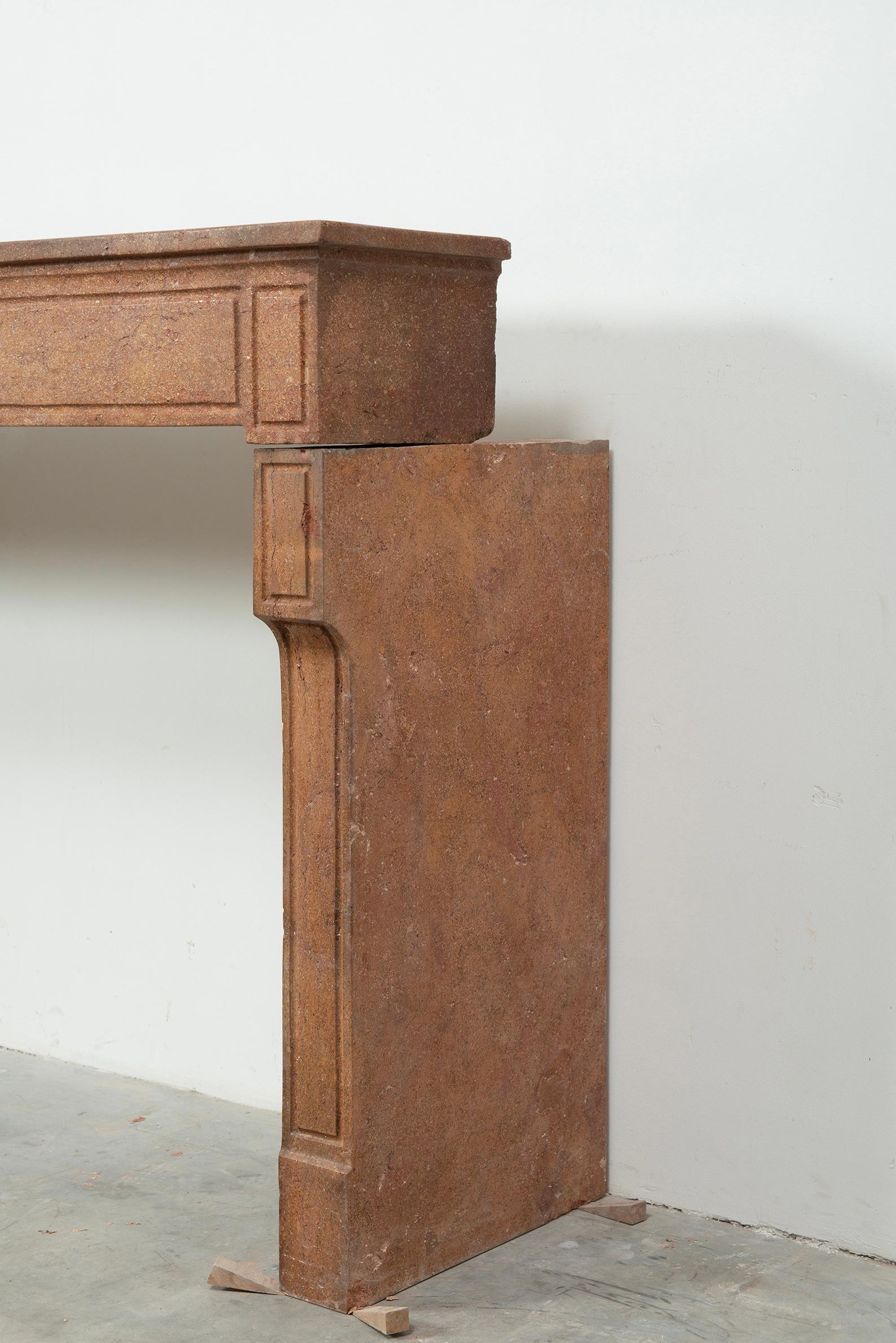 19th Century Charming Antique Louis XVI-style Fireplace Mantel For Sale