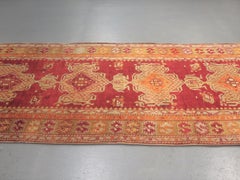 Charming Antique Oushak Runner, c. 1900