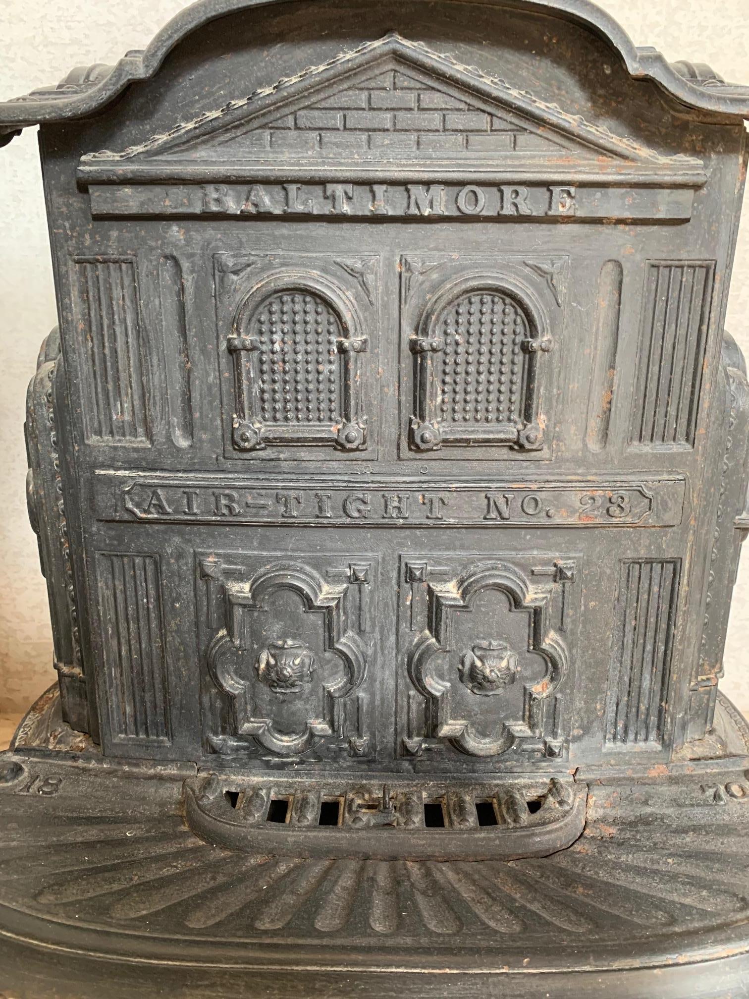 Charming Architectural Parlor Stove, circa 1870 1