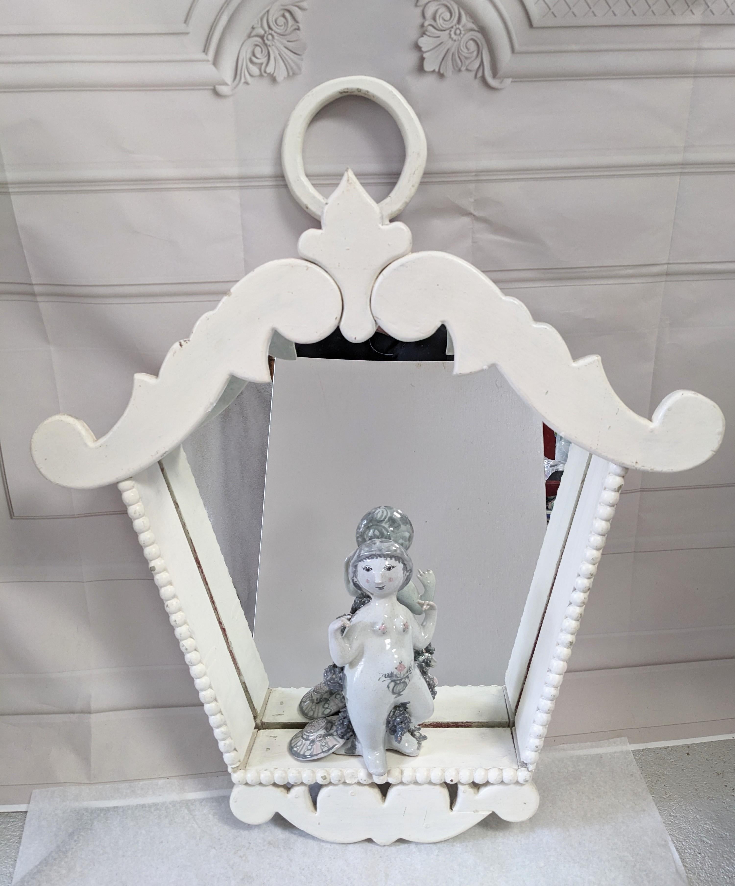 Charming Art Deco Mirrored Wall Display For Sale 1