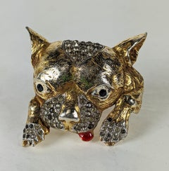Incantevole spilla a forma di cucciolo in stile Art Déco