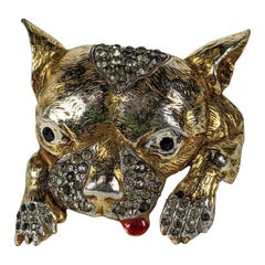 Encantador broche Art Decó para cachorro