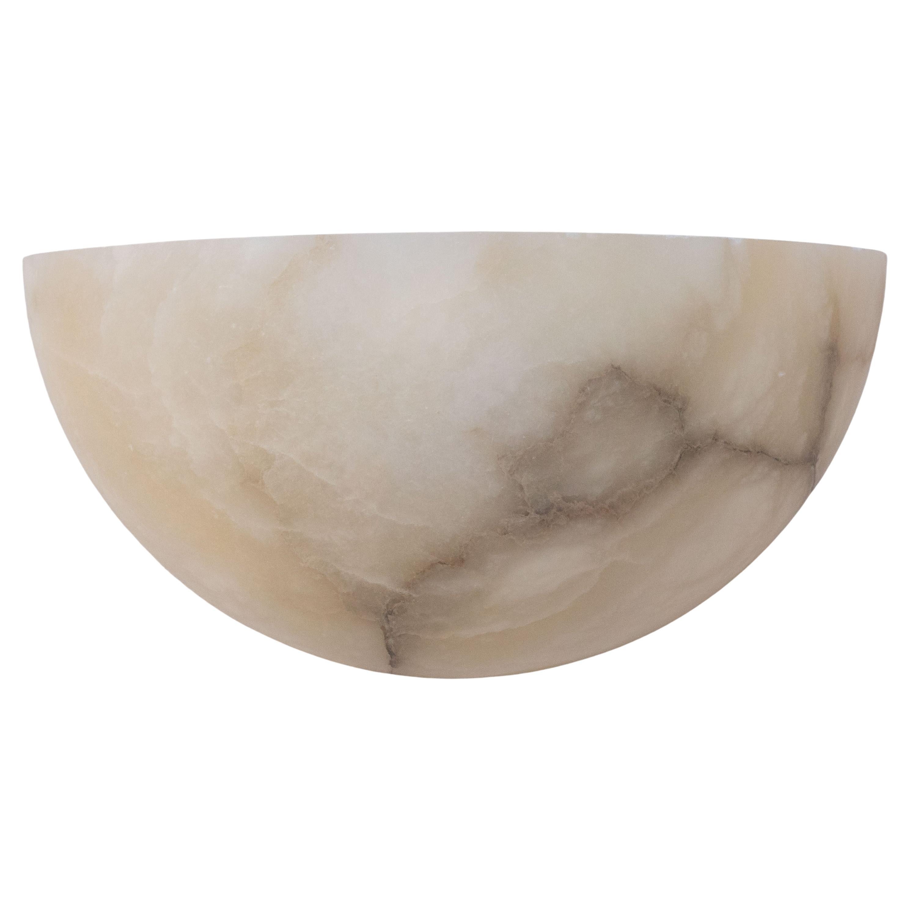 Whiting, lampada da parete in albastrino bianco Art Deco, anni '50