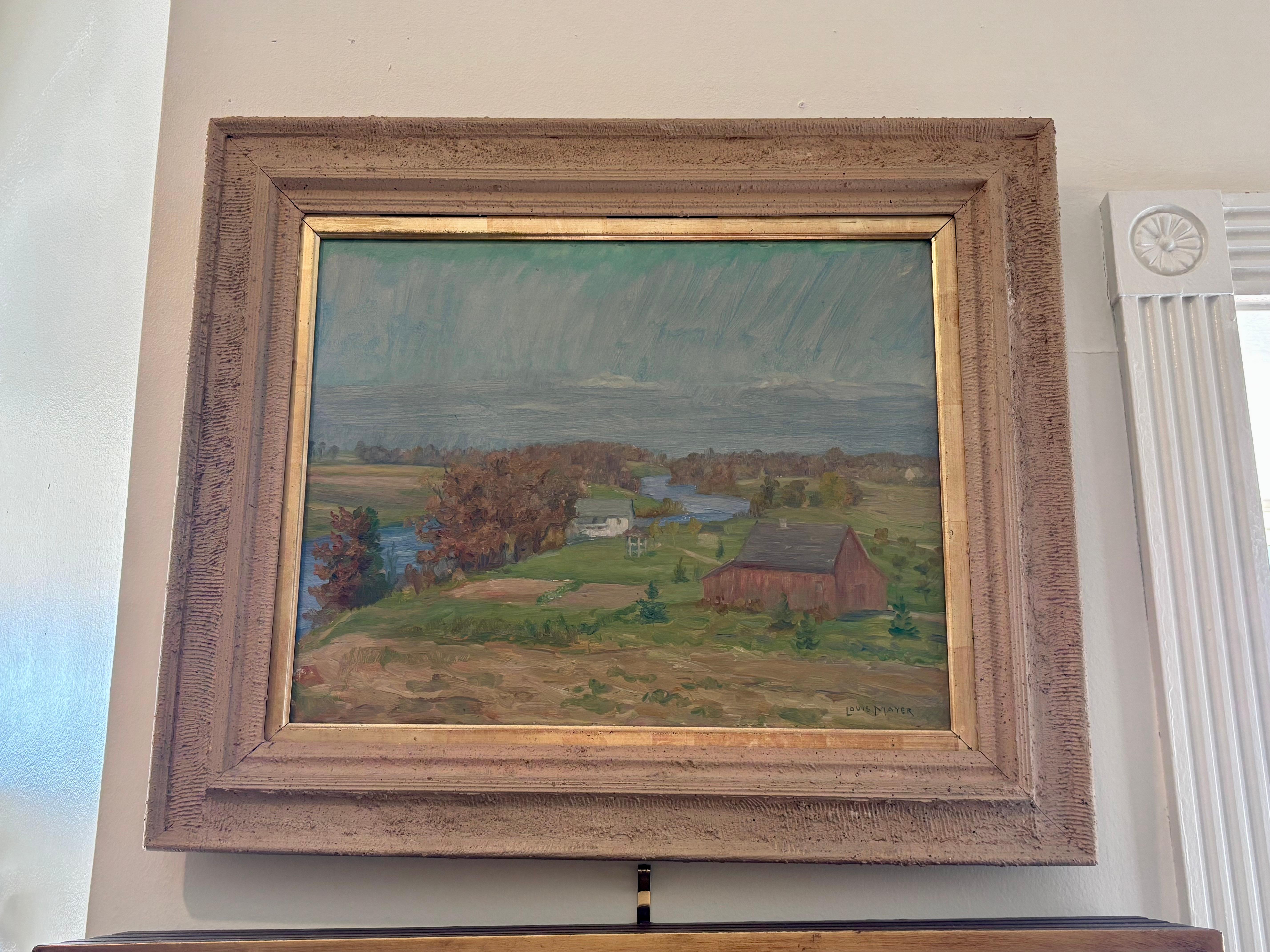 Charmante Herbstlandschaft von Louis Mayer (Gemalt) im Angebot