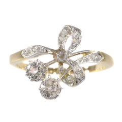 Charming Belle Époque Diamond Engagement Ring, 1900s