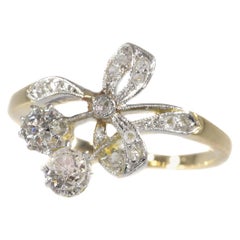 Antique Charming Belle Époque Diamond Engagement Ring, 1900s