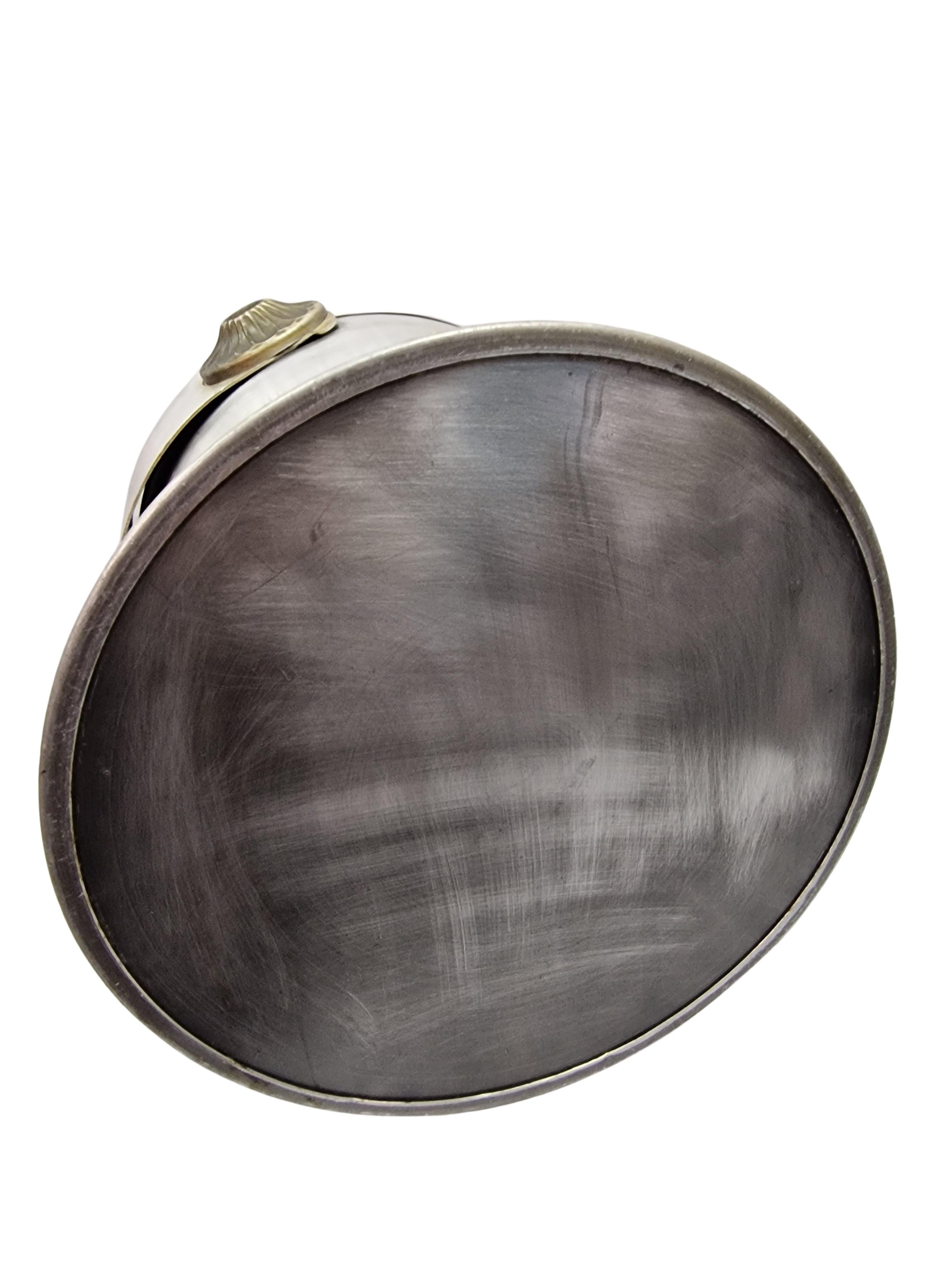 Encantadora cubitera grande, caballero con visera, enfriador de vino, años 70, Italia en venta 6