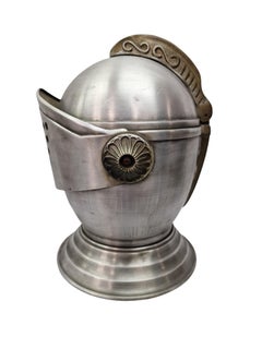 Charming big ice bucket, knight with visor, wine cooler, 1970s, Italy