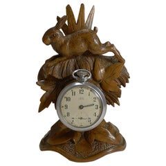 Charming Black Forest Pocket Watch Holder, Hare, circa 1900