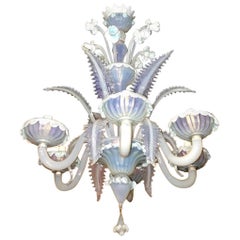 Charming Blue Murano Glass Chandelier, Venice, 1960