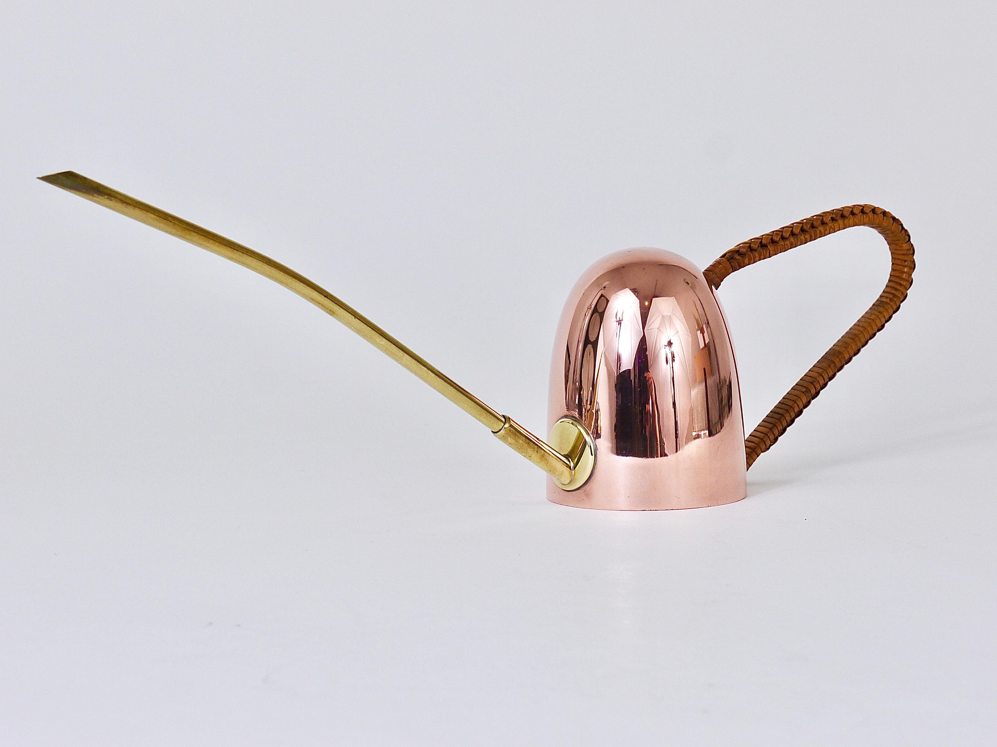 Charming Brass & Copper Watering Can in the Style of Hagenauer, Austria, 1950s 6
