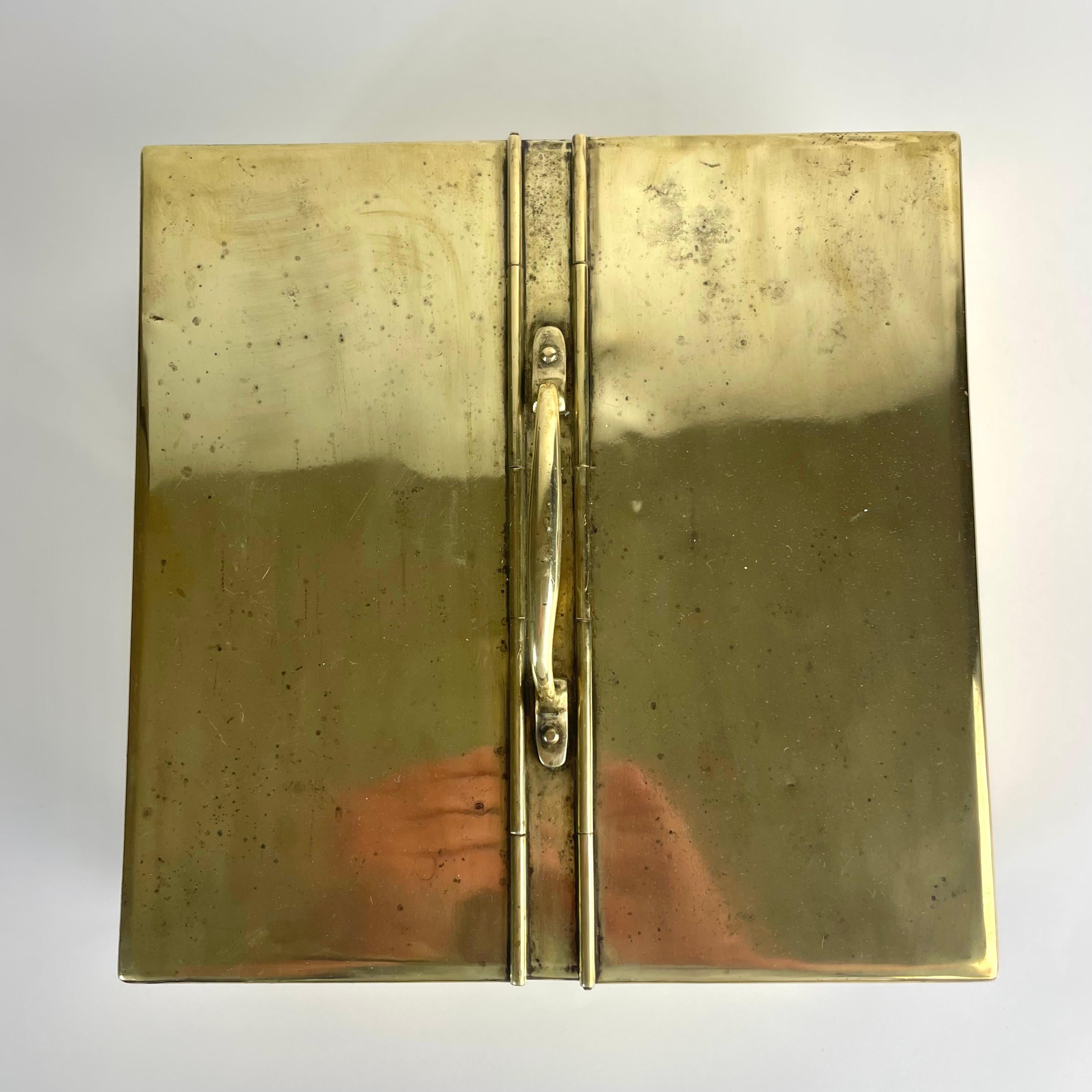 Charming Brass Spice Box by Jones Bros, England, Early 1900s en venta 4