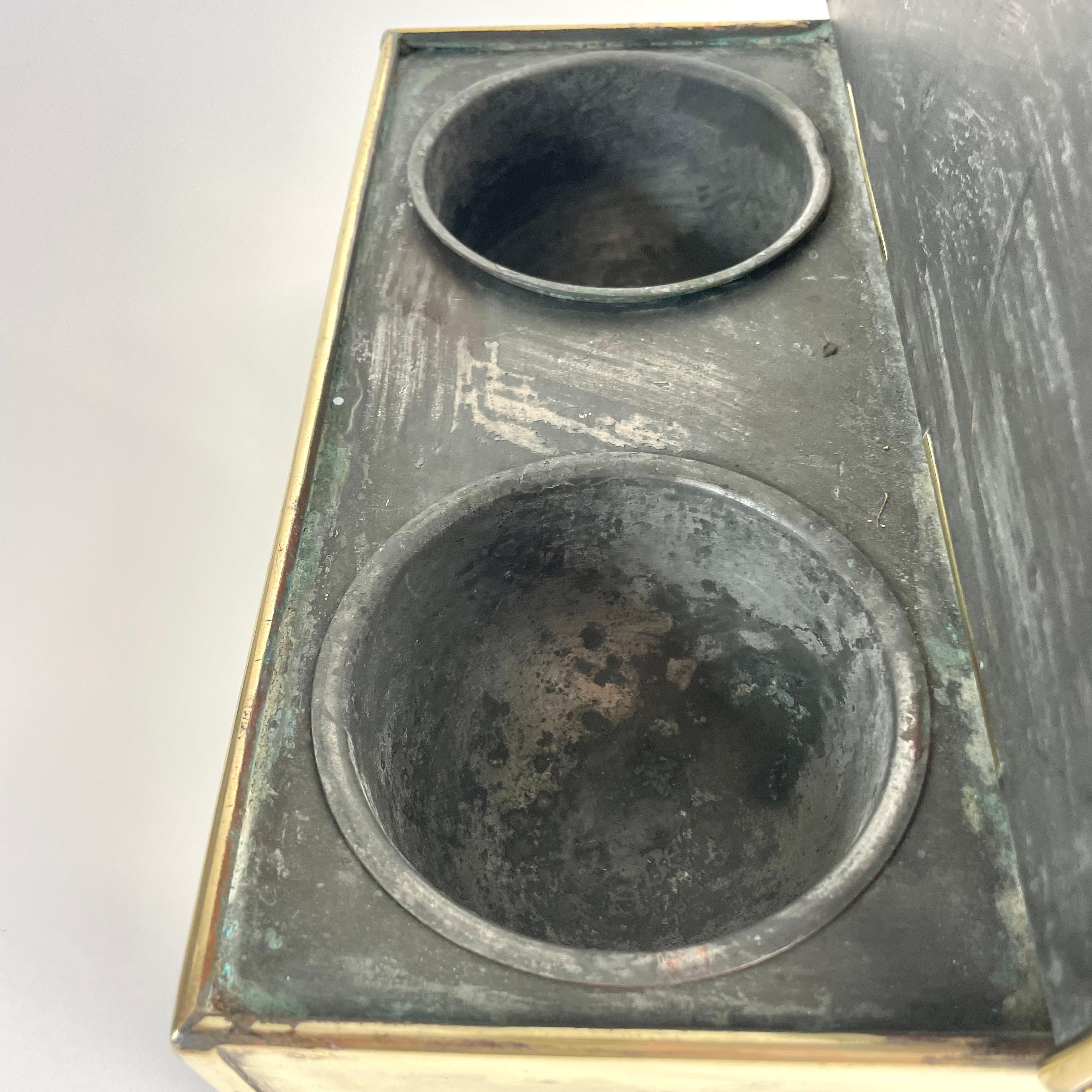 Charming Brass Spice Box by Jones Bros, England, Early 1900s en venta 7
