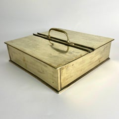 Charming Brass Spice Box by Jones Bros, England, Early 1900s