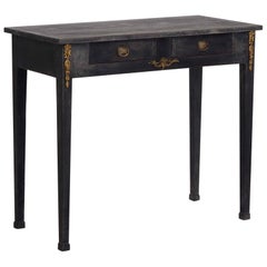 Charming Bronze Mounted Console Table with Two Drawers, 100 Years Old