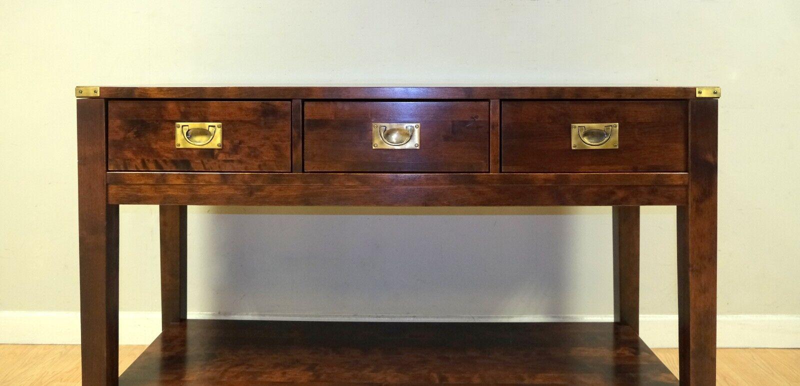 Charming Brown Laura Ashley Chaldon Range Campaign Sideboard Console ...