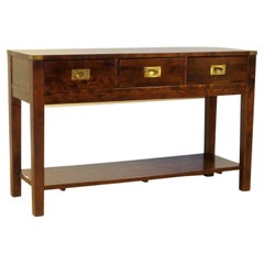Charming Brown Laura Ashley Chaldon Range Campaign Sideboard Console Table
