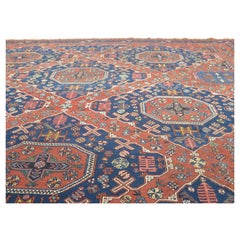 Charming c. 1900 Shirvan Soumac Carpet