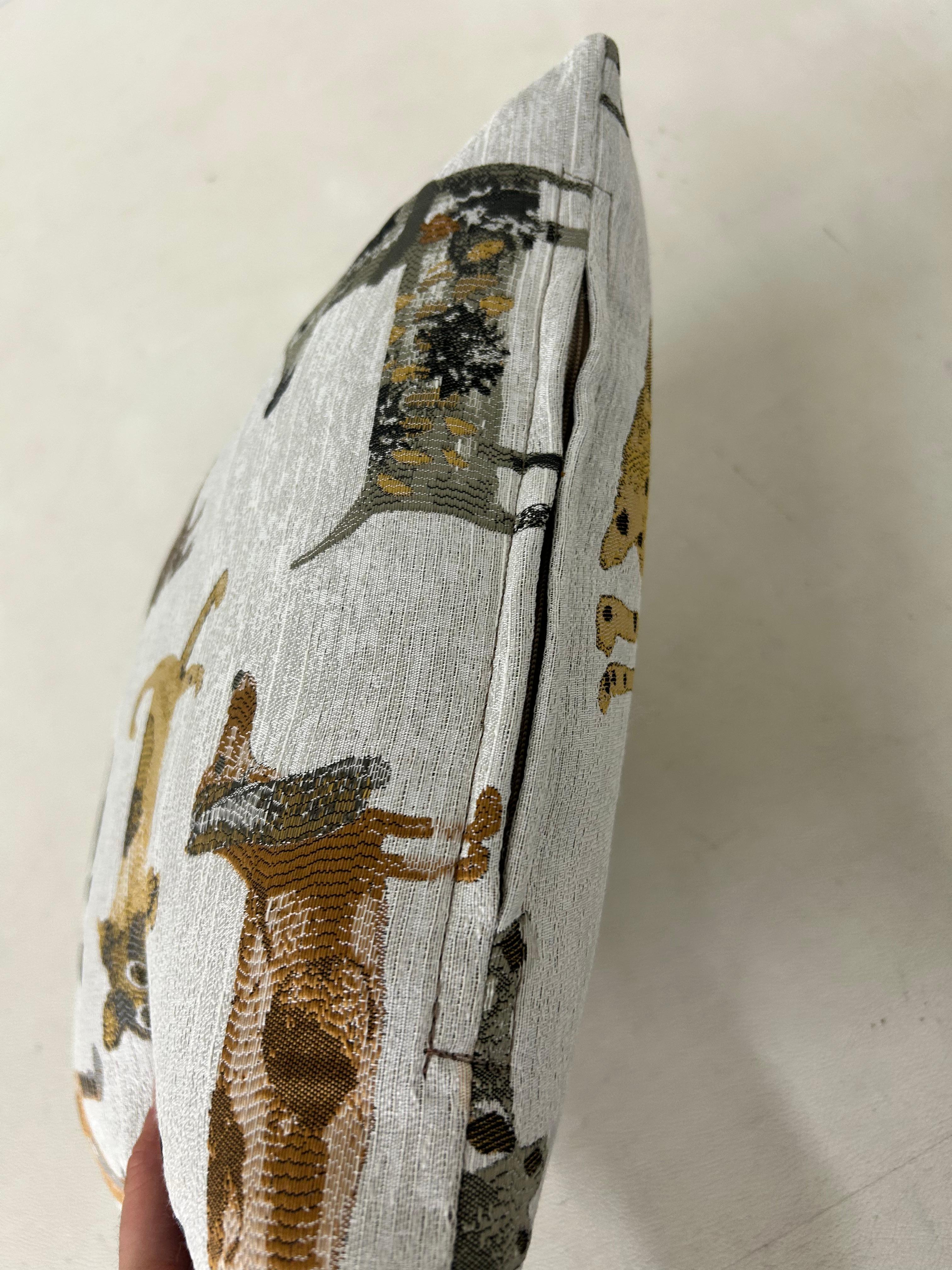Hand-Crafted Charming Canine Companion Pillow For Sale
