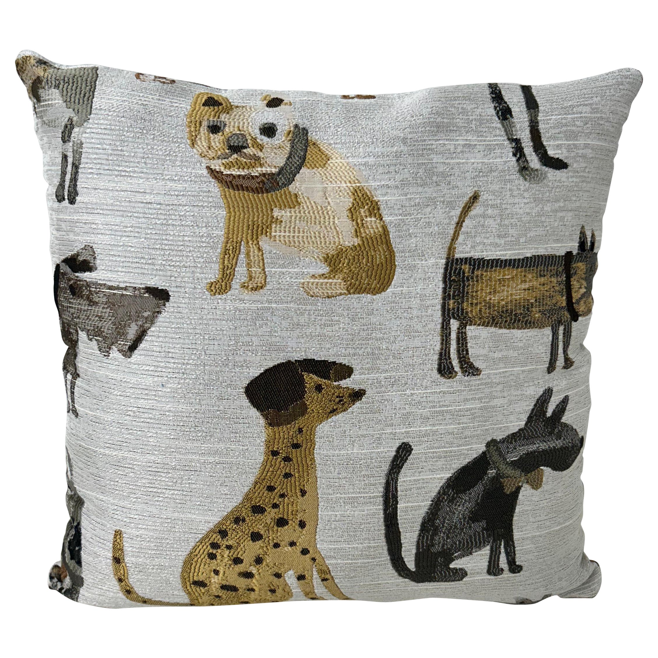 Charming Canine Companion Pillow For Sale