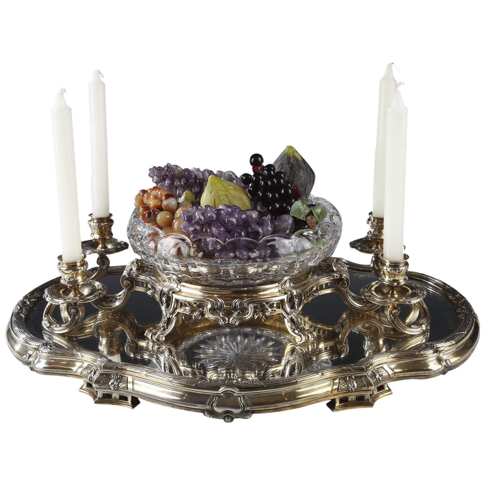Charming Silver-Gilt Centerpiece by Boin-Taburet, France, Circa 1880 For  Sale at 1stDibs