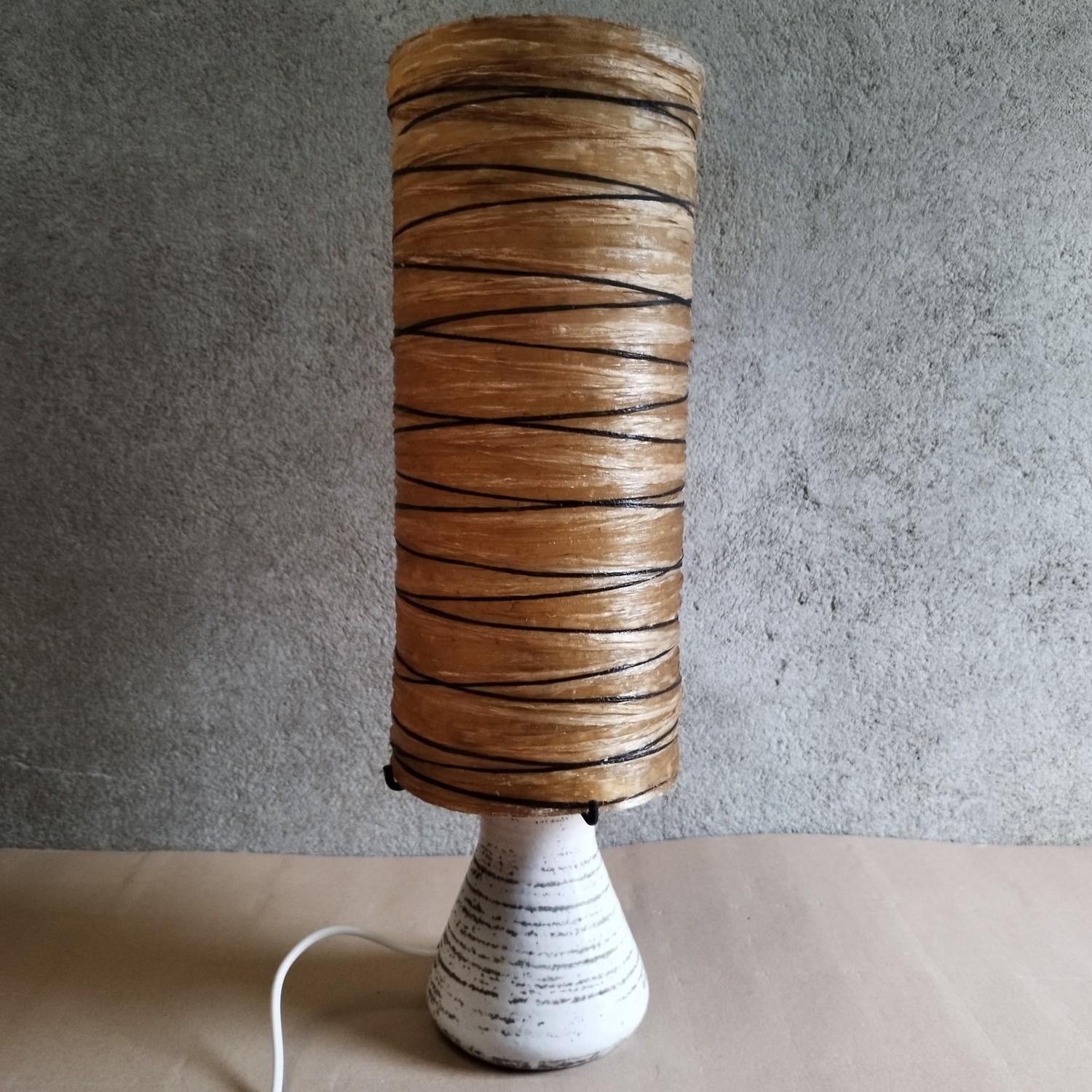 Mid-Century Modern Charming ceramic Accolay lamp, 1970 For Sale