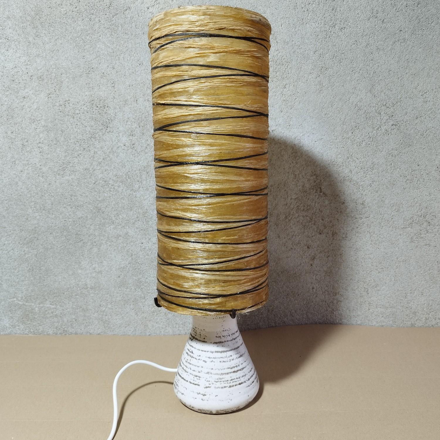 Français Charmante lampe d'accrolay en céramique, 1970 en vente