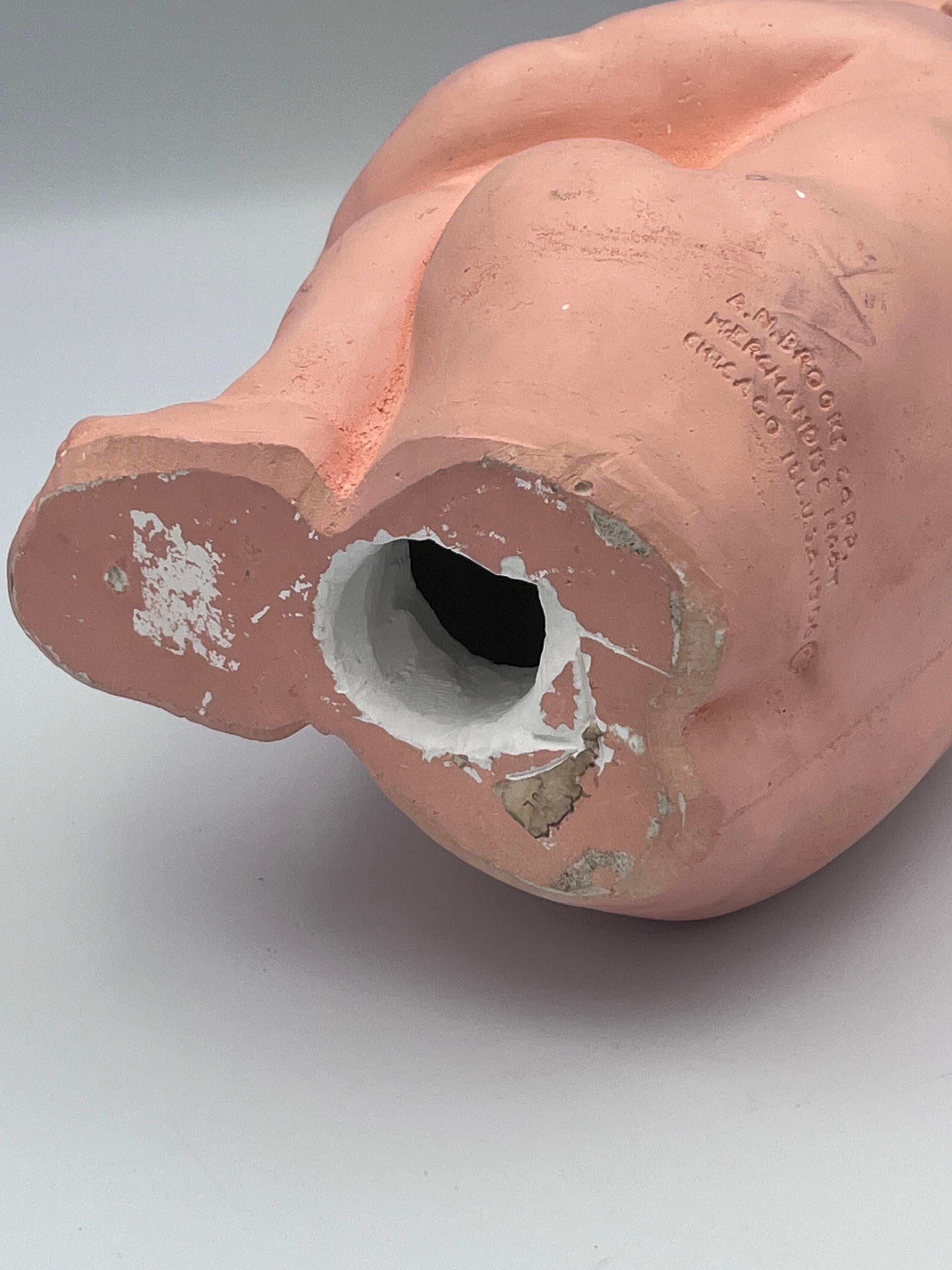 Encantadora tiza Brooks Co. Banco Kewpie Tímido Bebé Desnudo con Gafas Metálicas en venta 5