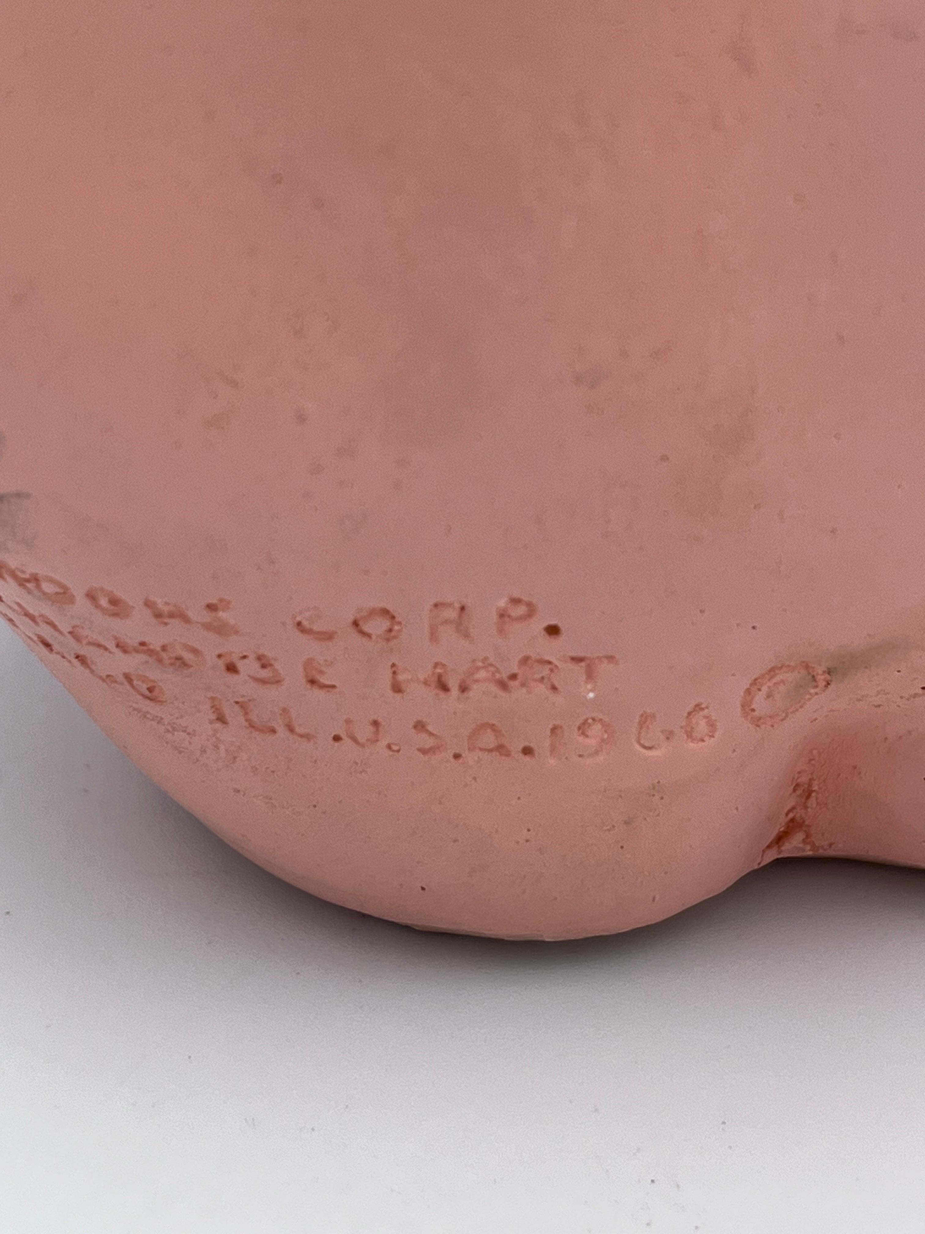 Encantadora tiza Brooks Co. Banco Kewpie Tímido Bebé Desnudo con Gafas Metálicas en venta 6