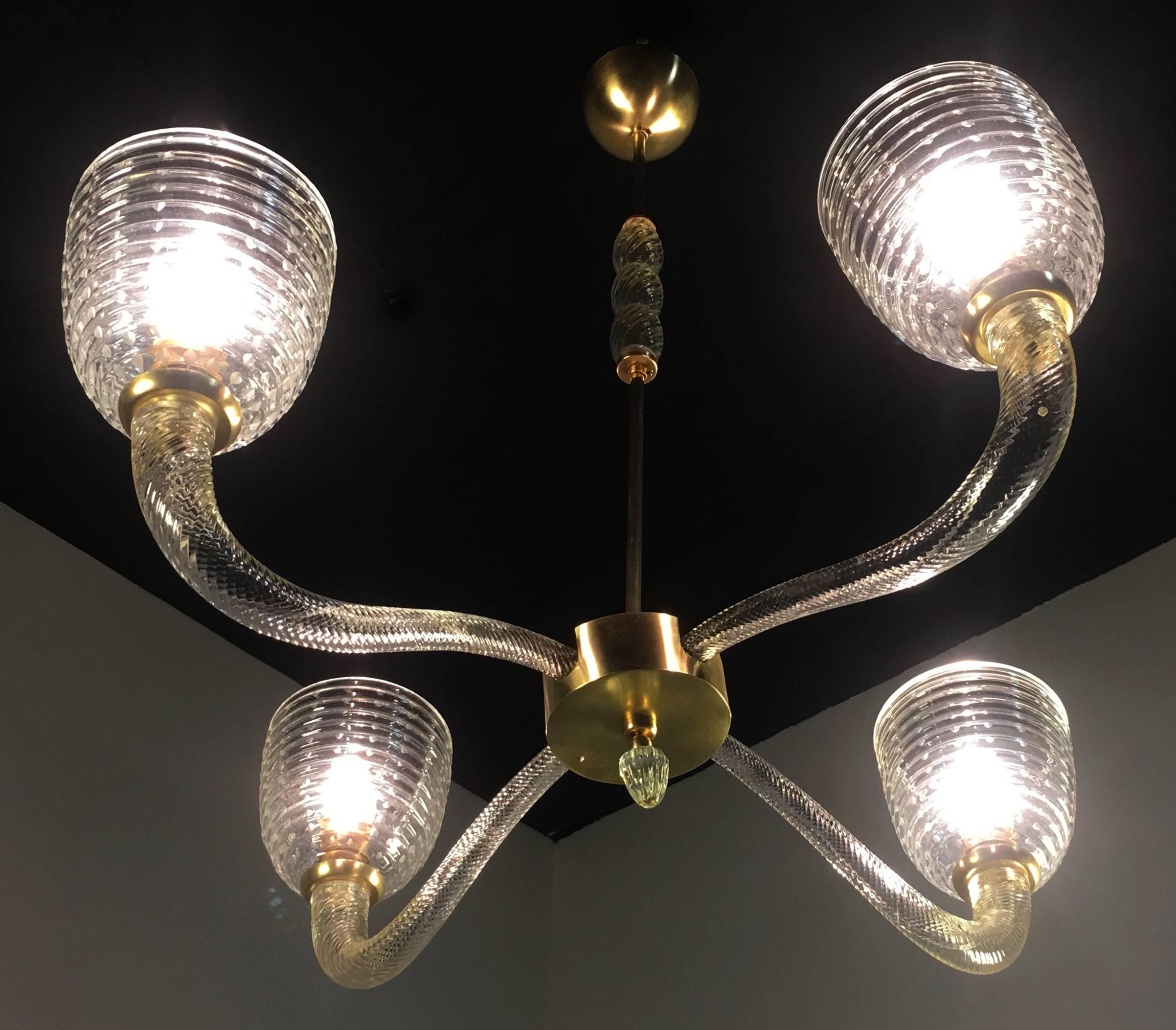 Charming chandelier by Venini.