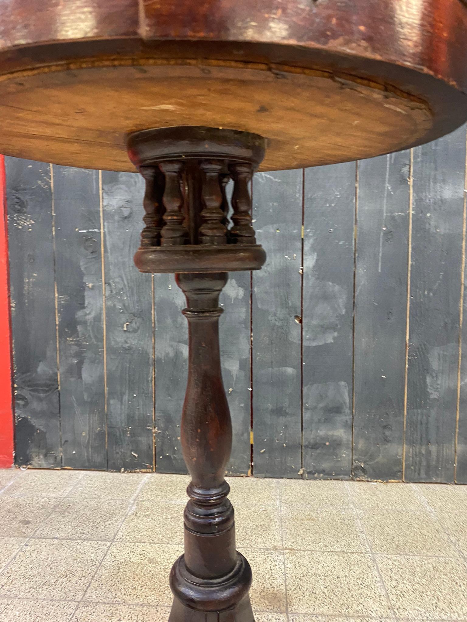 Charming Cherry Wood Side Table Napoleon III Period Good Condition For Sale 5