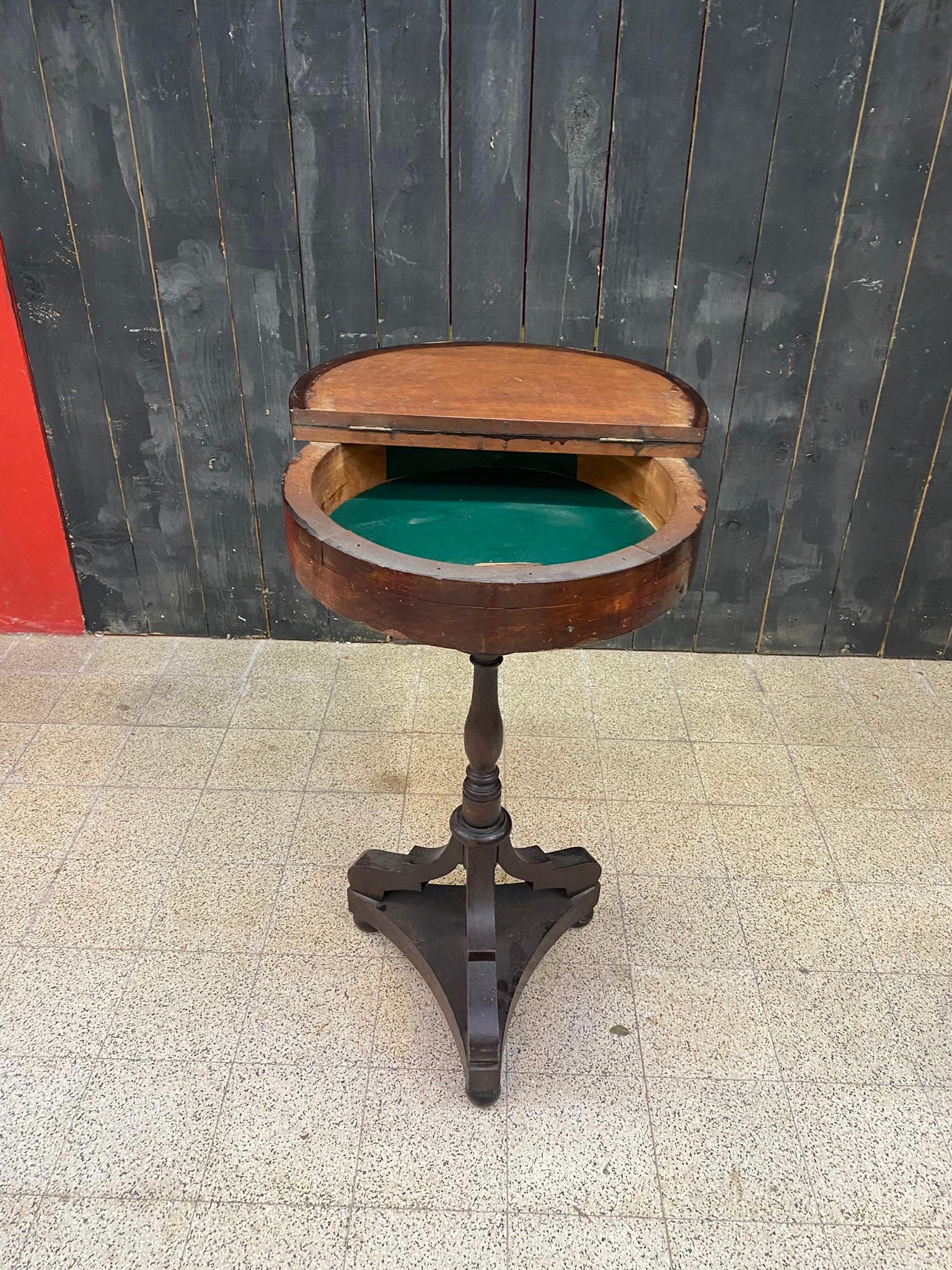 Charming Cherry Wood Side Table Napoleon III Period Good Condition In Good Condition For Sale In Saint-Ouen, FR