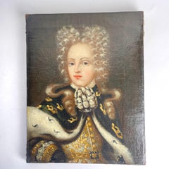Charming child portrait of Swedish king Charles XI from the late 17th Century