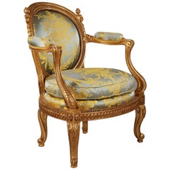 Charming Children's Giltwood Armchair After G. Jacob, France, Circa 1880