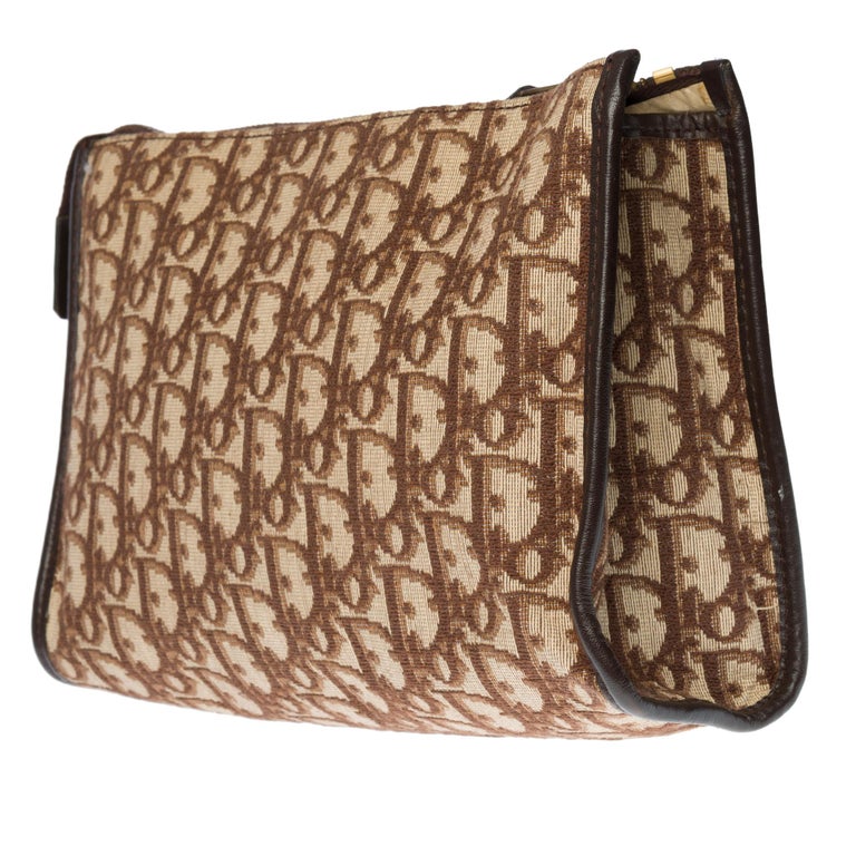 Charming Christian Dior Make-Up bag in brown monogram canvas For Sale at  1stDibs | marcel dupont luggage