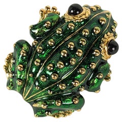 Charming Ciner Enamel Frog