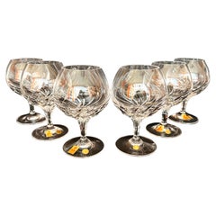 Charming Cognac Glasses Nachtmann, "Fleurie" Series, Germany, 1980