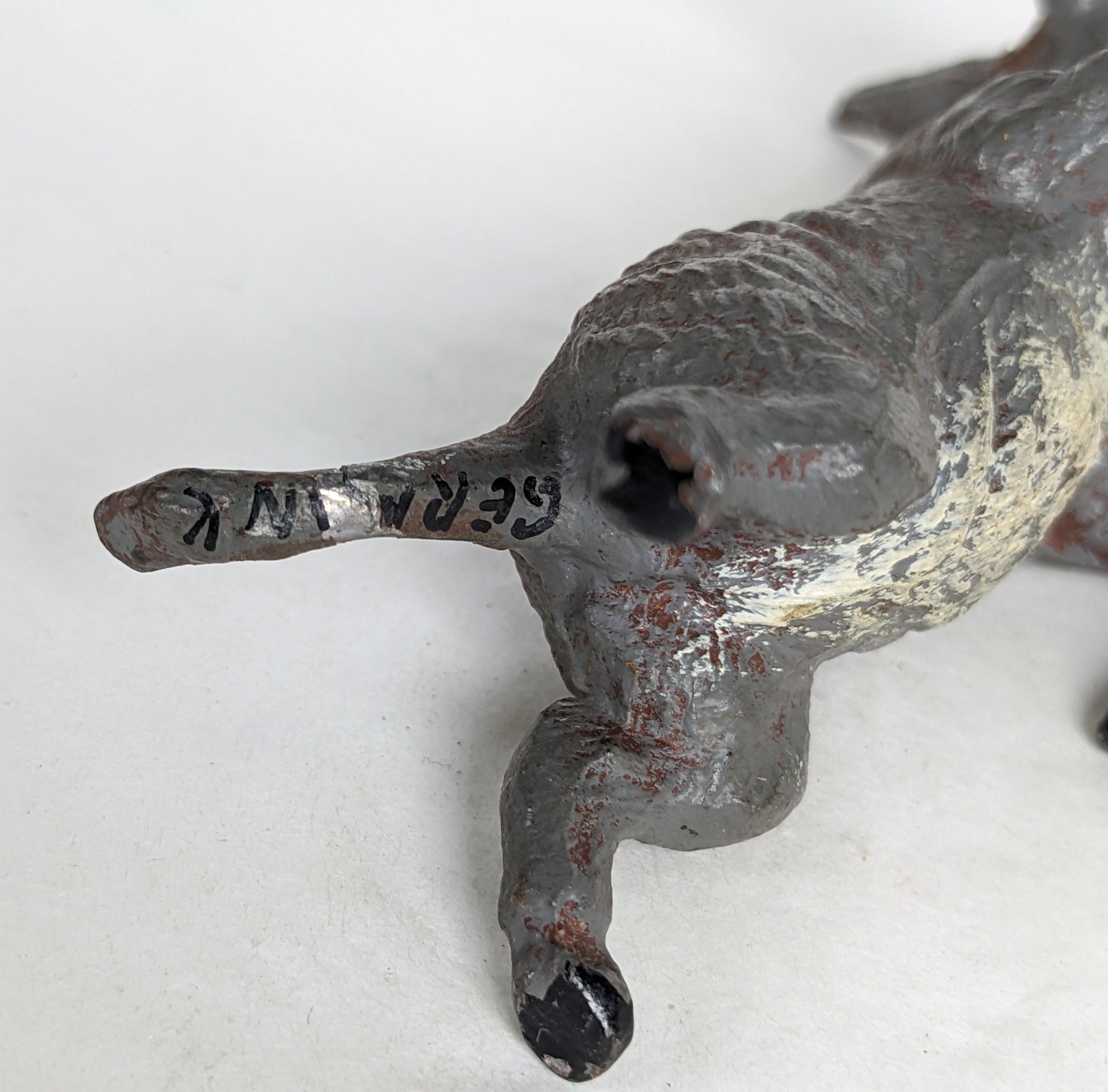 Metal Charming Cold Painted German Donkey For Sale