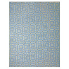 Encantadora Contemporaneidad Tejida a Mano Punto de Aguja de Lana Tejido Plano Resalte de Seda