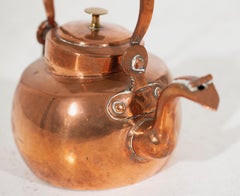 Charming copper boiler, signed, circa 1750.