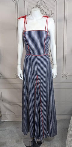 Charming Cotton Ticking Maxi Dress, Saks Fifth Ave.