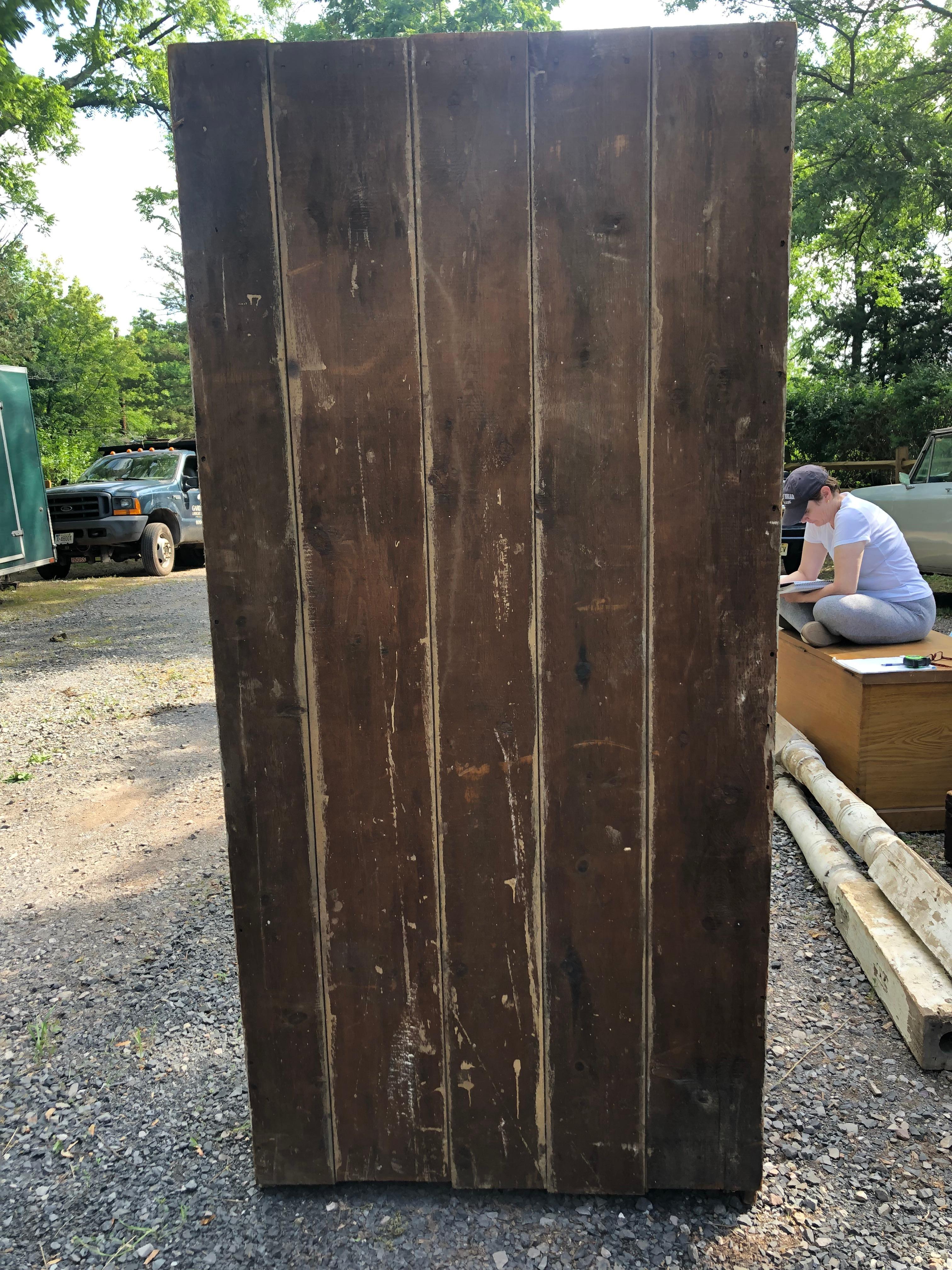 Charming Country Painted Distressed Wardrobe Closet For Sale 3