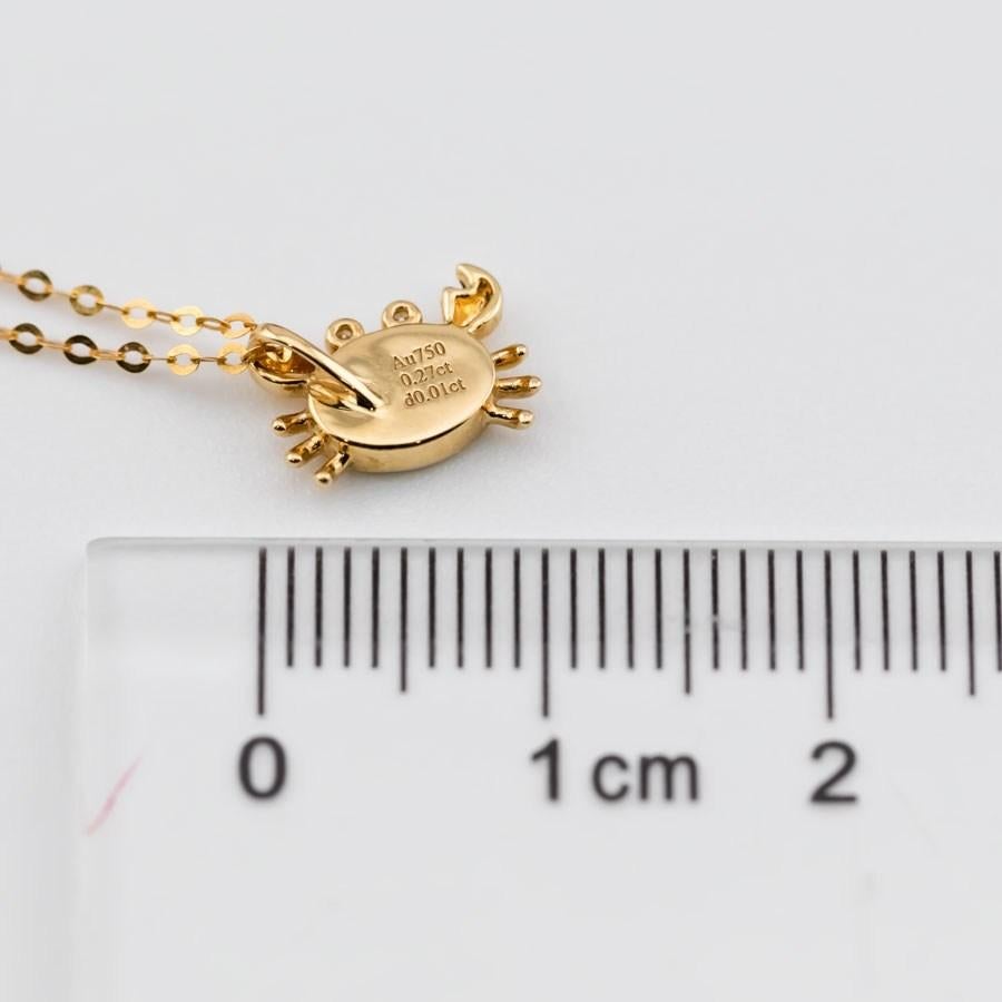 Incantevole granchio australiano in opale doppiato con occhi di diamante in oro giallo 18 carati in vendita 1