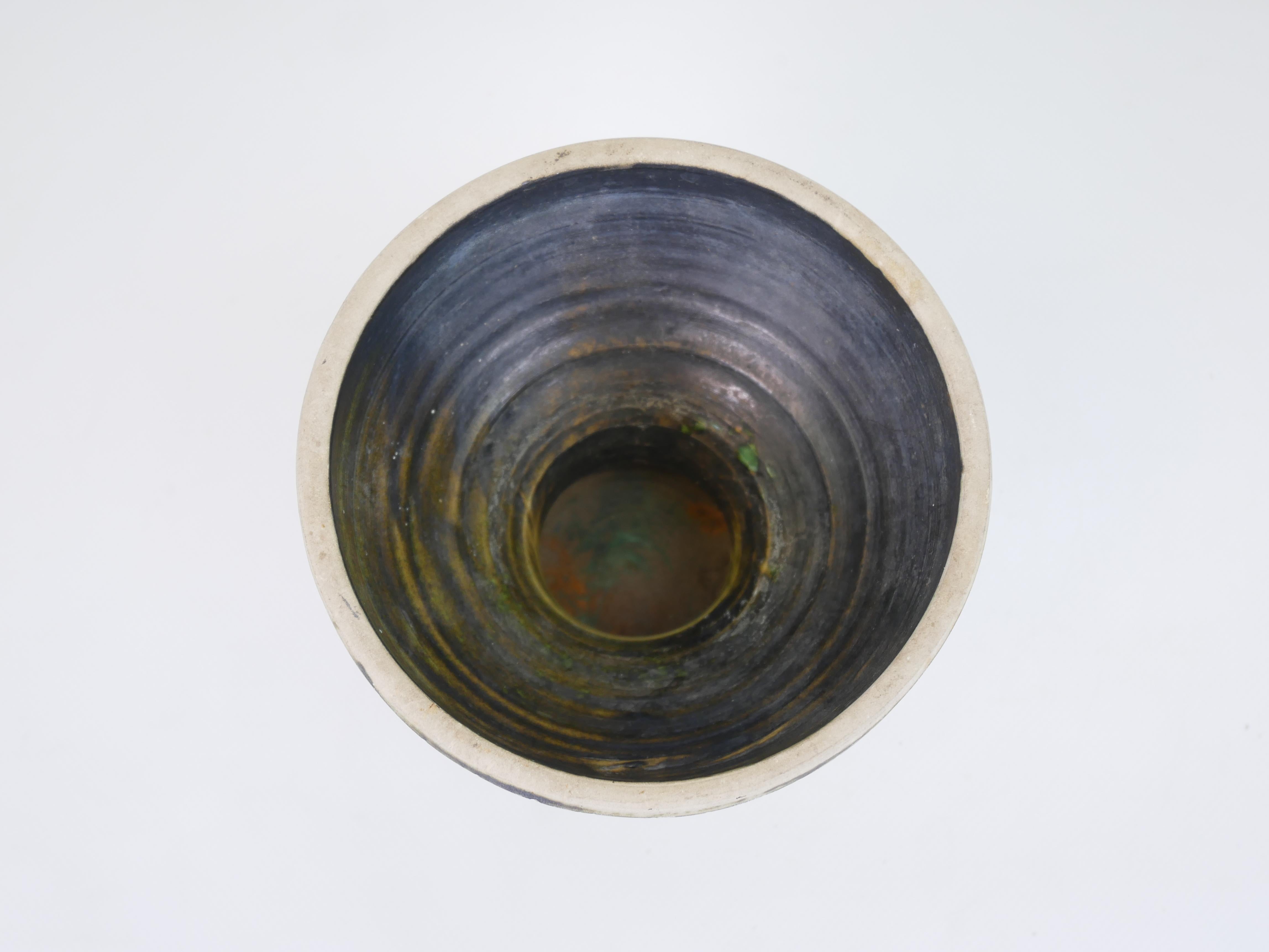Charming Diabolo vase attributed to Jean Besnard Circa 1930 For Sale 4