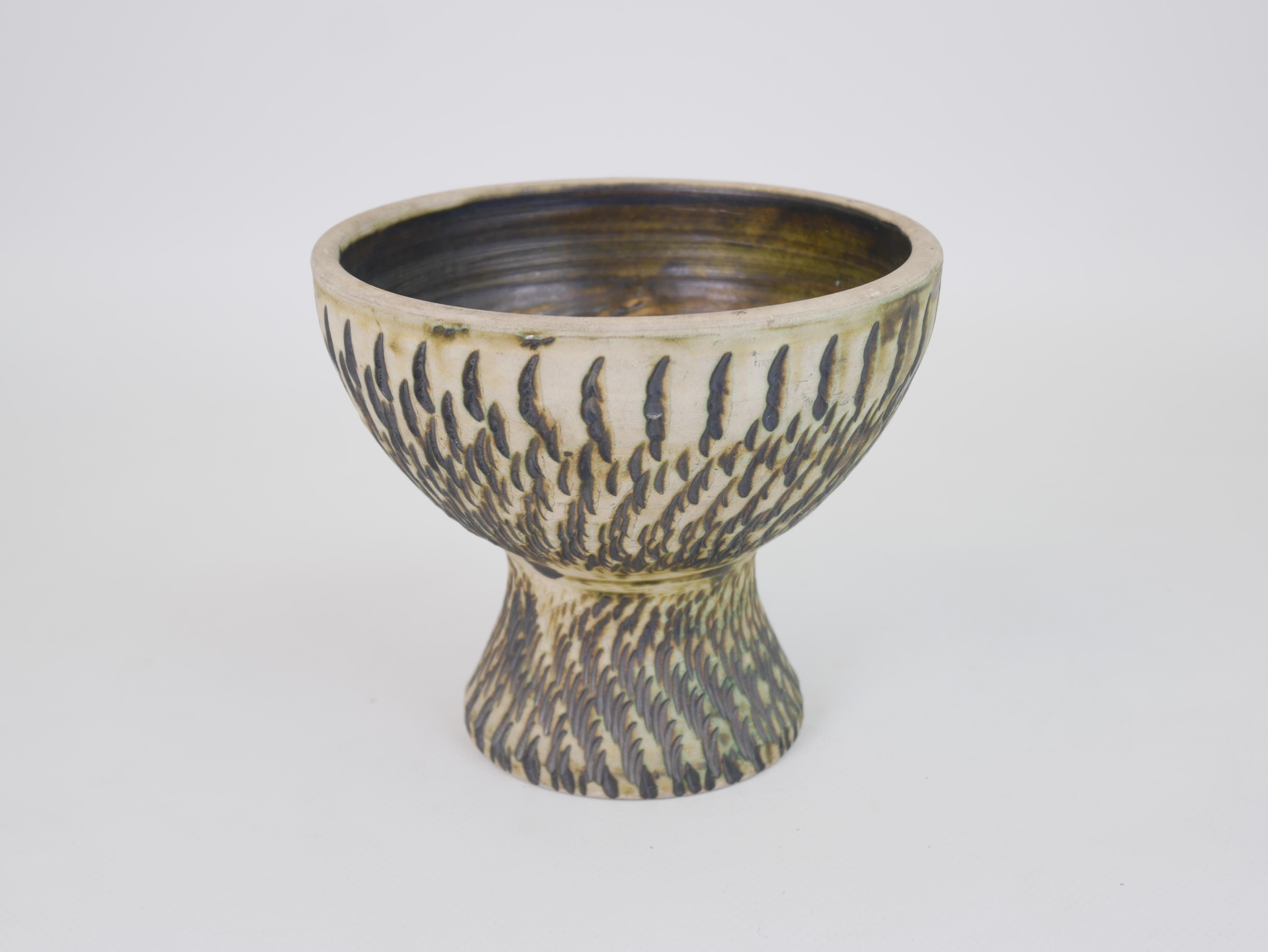 Mid-20th Century Charming Diabolo vase attributed to Jean Besnard Circa 1930 For Sale