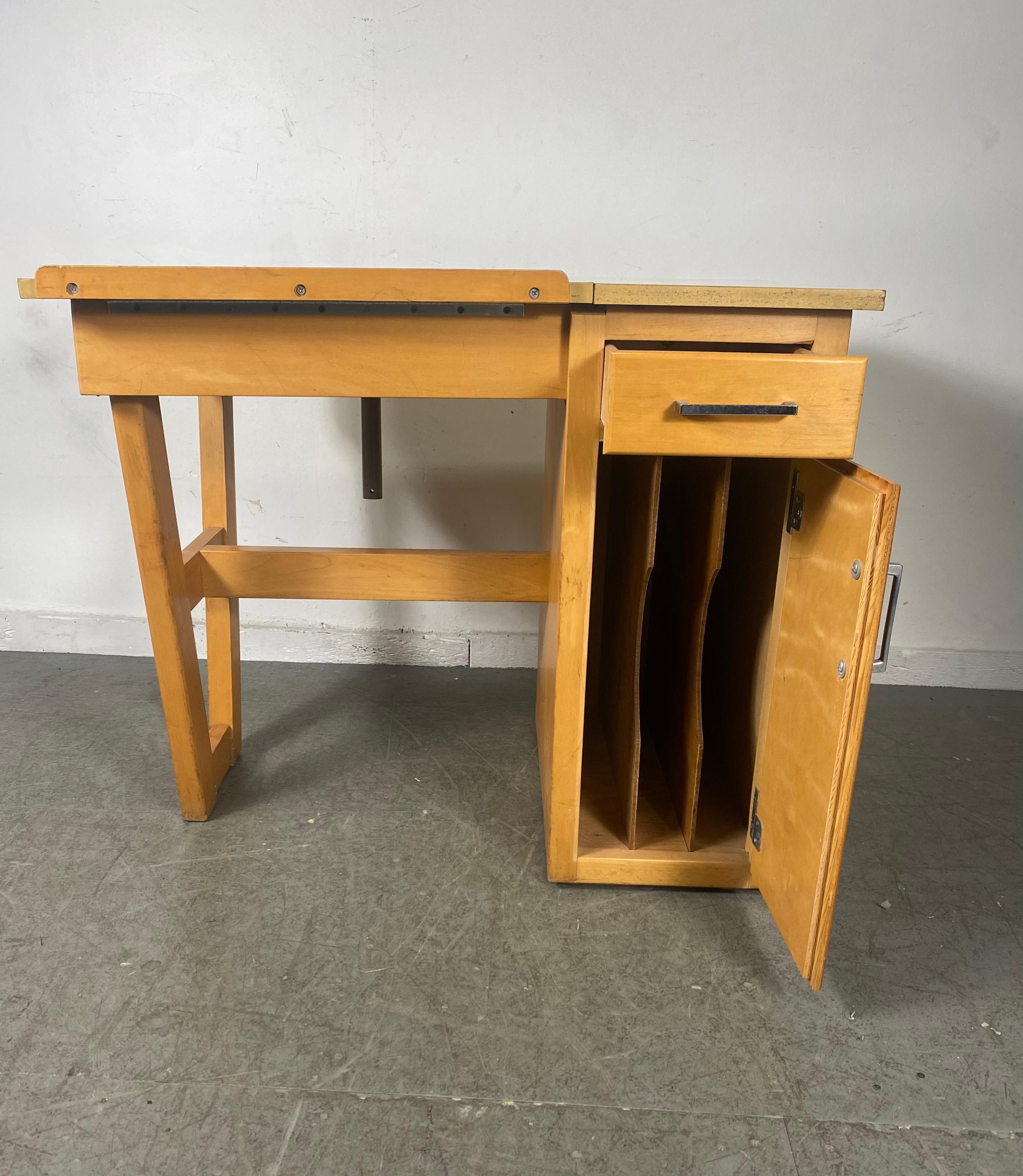 mid century drafting table