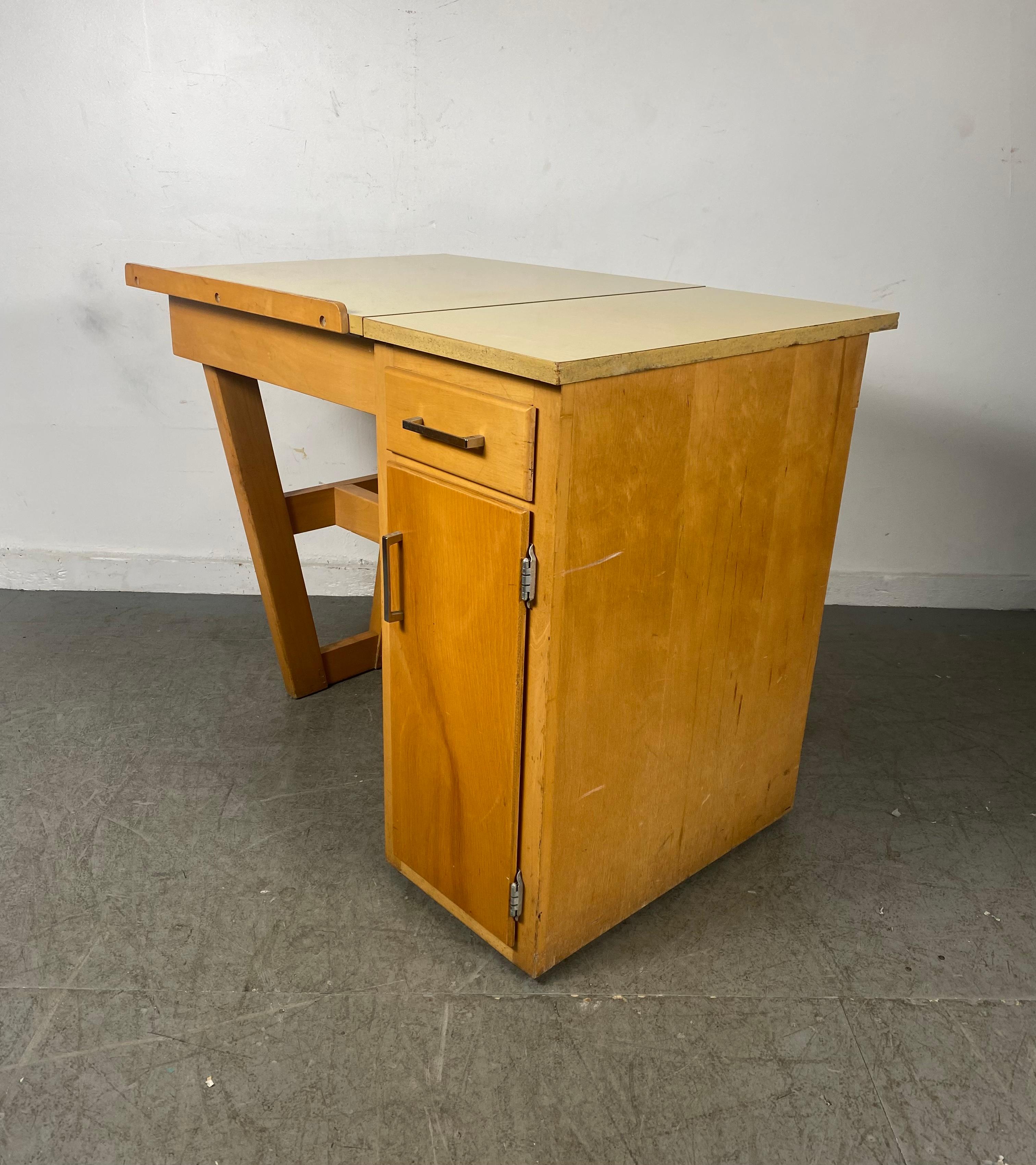 art desk with storage